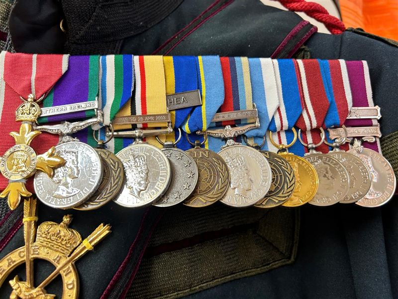 Medals mounted to uniform, photo 3